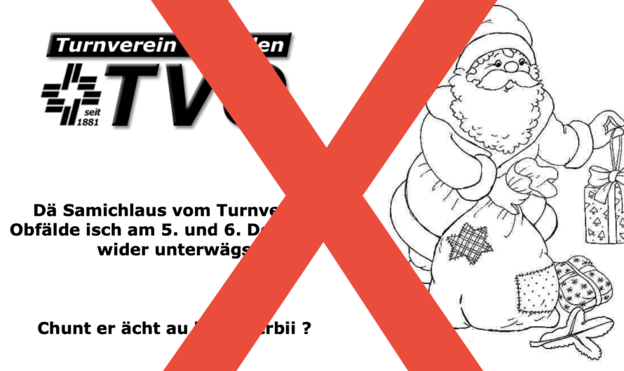 Wichtiger Hinweis: keine Chlaus-Aktion in diesem Jahr