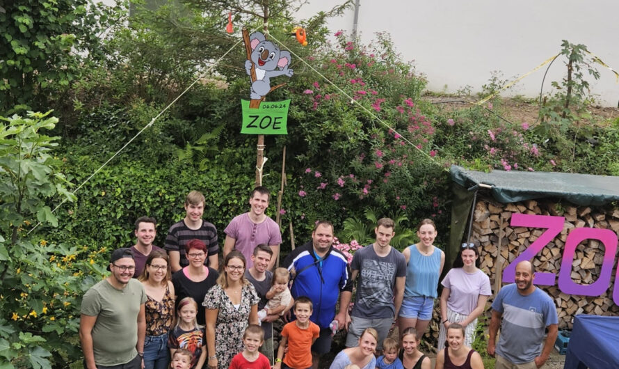 Bäumli stellen für Zoe Blattmann