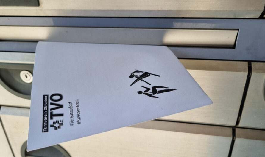 Gönnerbrief verteilen – unser Morgensport am Samstag