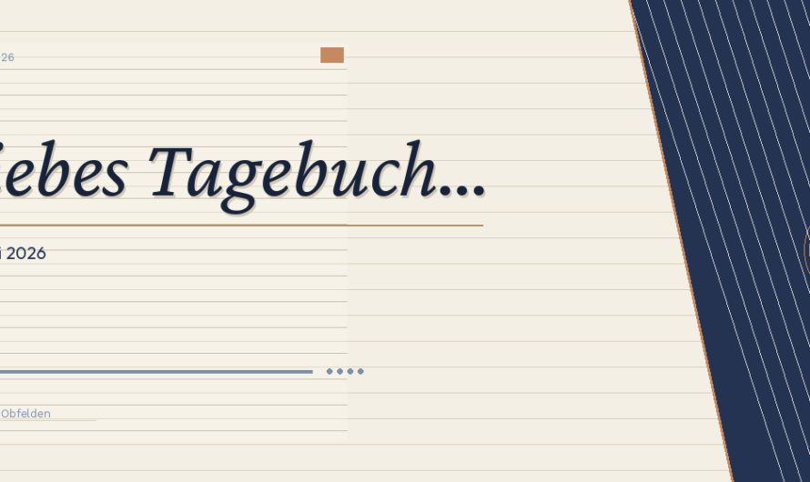 „Liebes Tagebuch…“ – Das Motto fürs Chränzli 2026